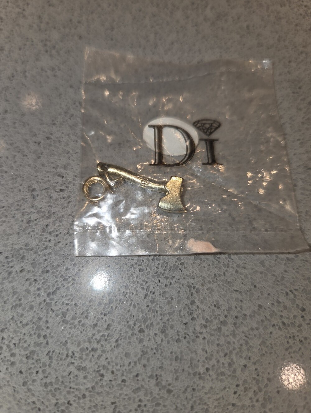 Diamonds International Gold Axe Charm Pendant